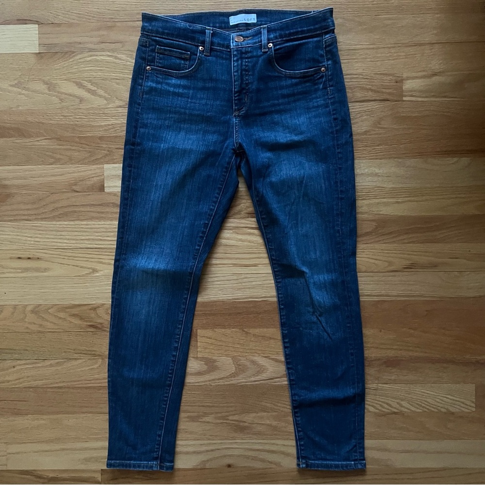 LOFT Modern Skinny Jeans – Size 28 Petite (6P) – Dark Wash